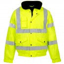 Yellow Storm Flex PU Bomber Jacket EN ISO 20471 - SuperStuff Workwear