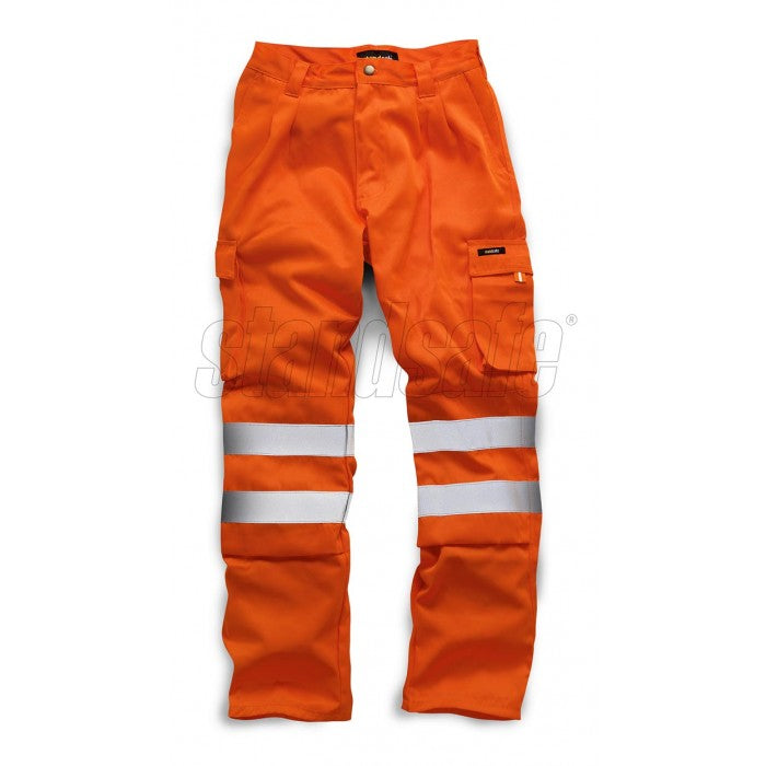 HI VIS POLYCOTTON TROUSER YELLOW EN ISO 20471 - SuperStuff Workwear