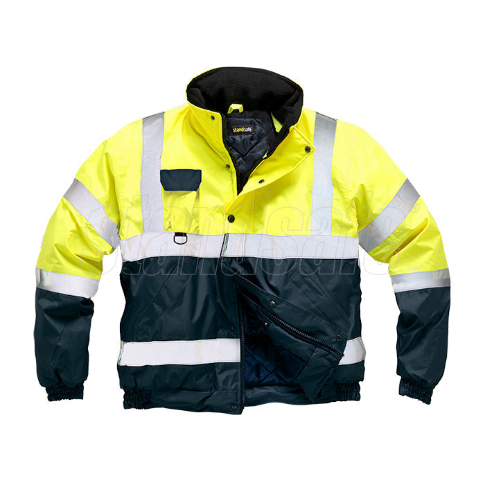 Orange/Navy 2 Tone Bomber Jacket EN ISO 20471 - SuperStuff Workwear