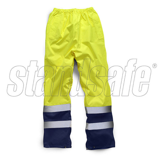 Yellow Hi Vis Two Tone Overtrouser EN ISO 20471 - SuperStuff Workwear