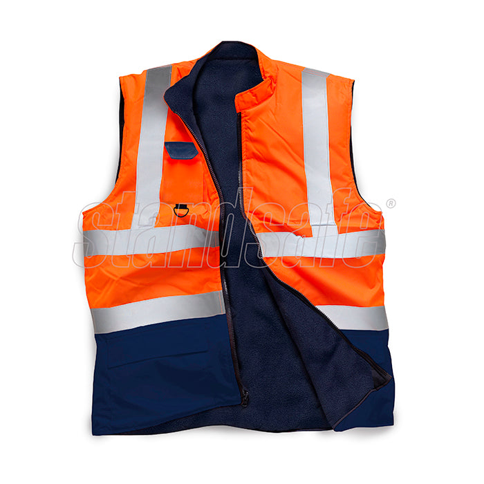 Yellow Two Tone Hi Vis Bodywarmer EN ISO 20471 - SuperStuff Workwear