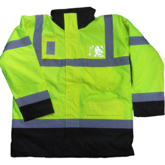 Yellow/Black Parka Hi Vis Jacket EN ISO 20471