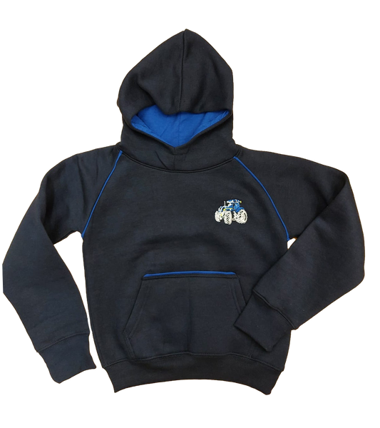 Kids Blue Tractor Hoodie