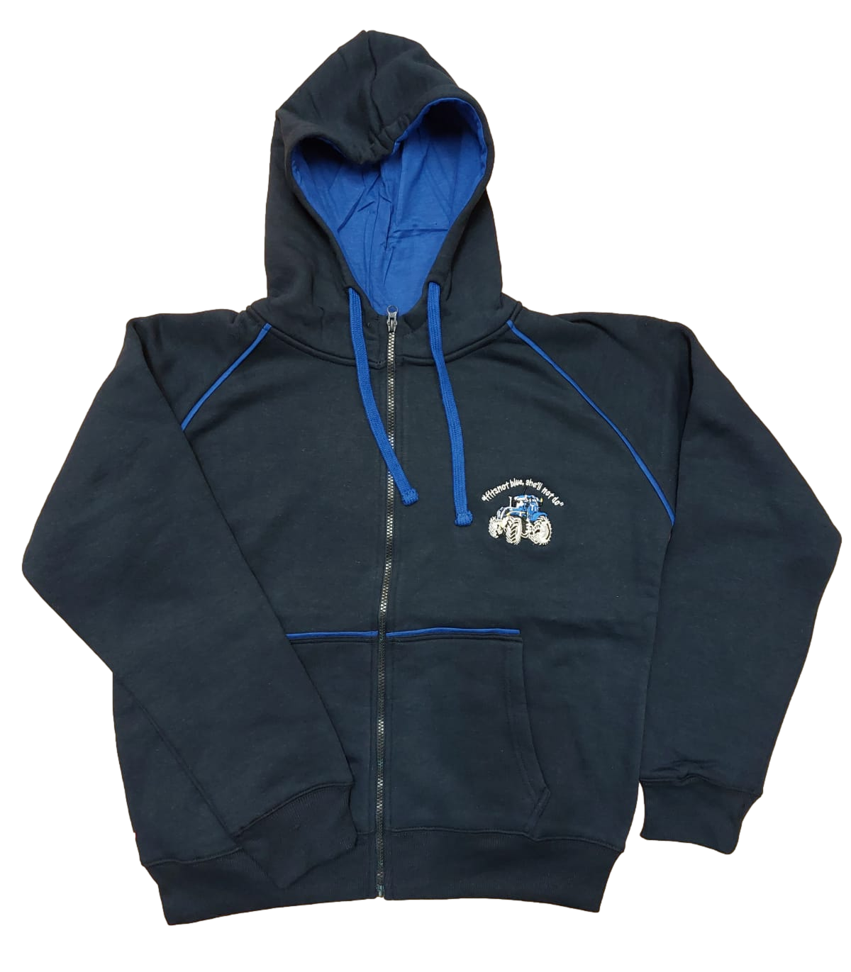 Blue Tractor Farmwear Zipper