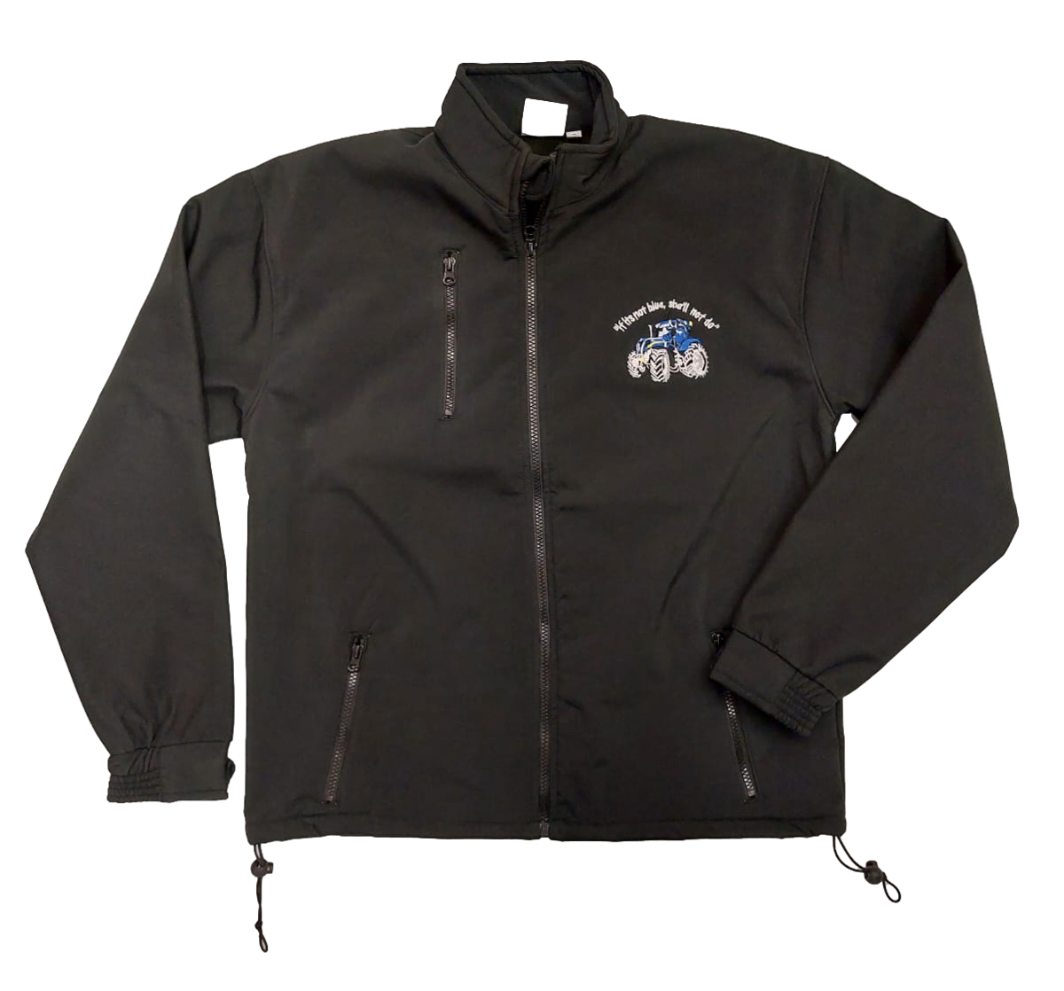 Blue Tractor Embroidered Adults Softshell Jacket