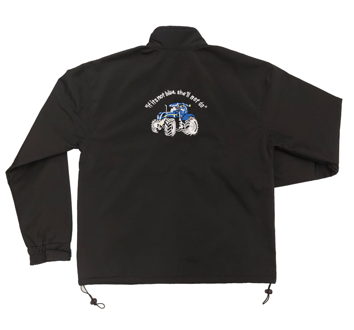 Blue Tractor Embroidered Adults Softshell Jacket