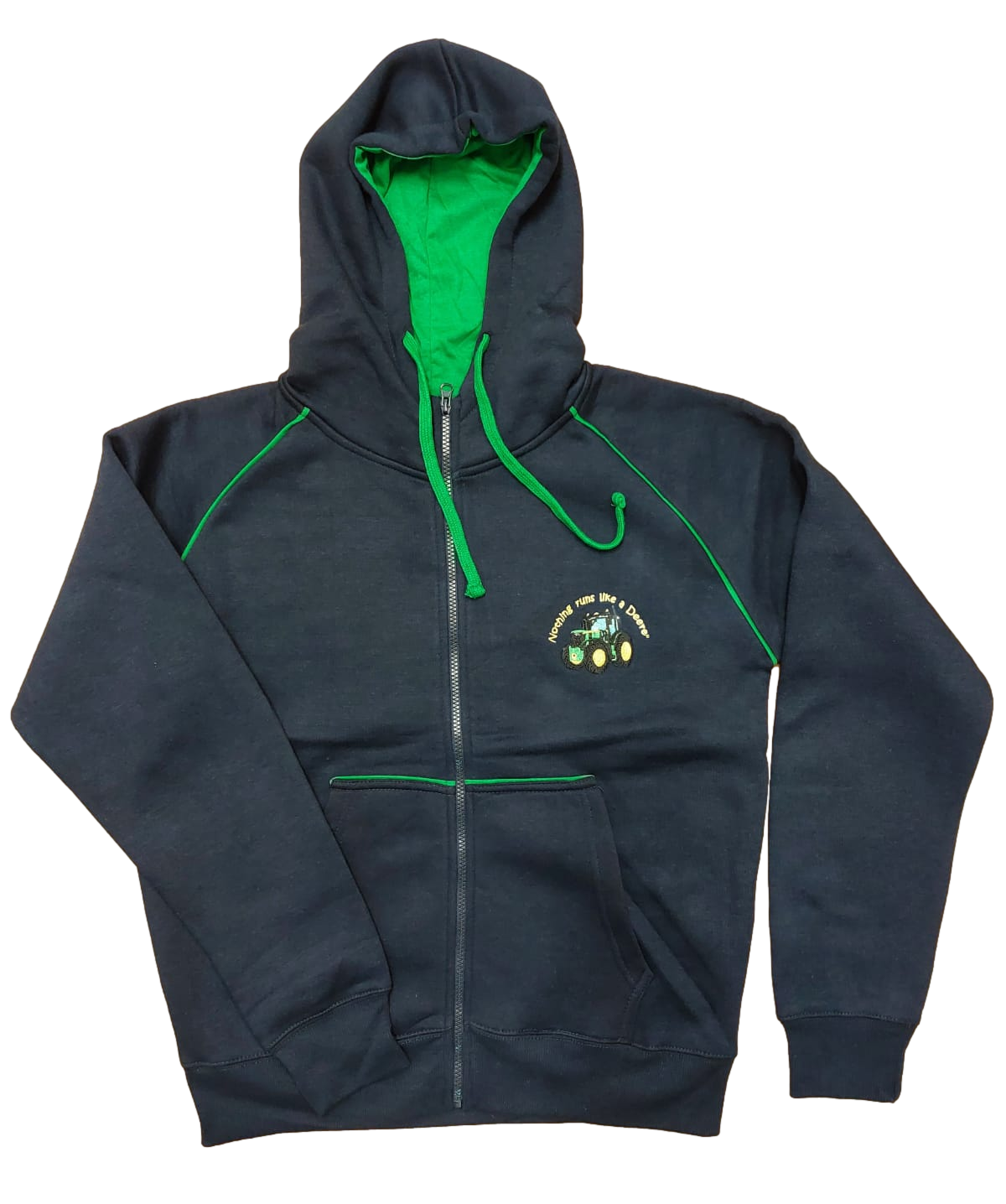 Green Tractor Farmwear Zipper