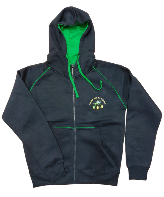 Green Tractor Farmwear Zipper