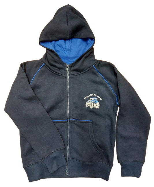 Kids Blue Tractor Zipper