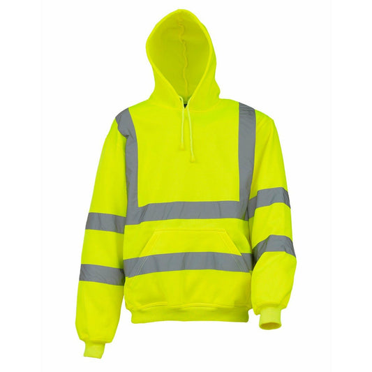 Yellow Hi Vis Hoodie EN ISO 20471 - SuperStuff Workwear