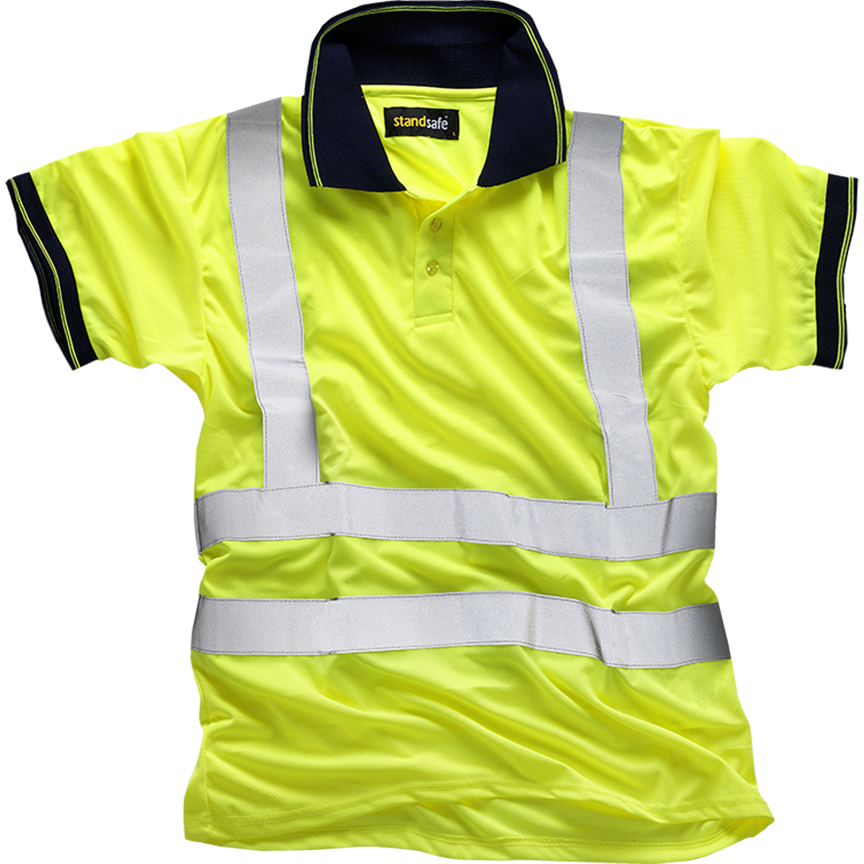 Hi Vis Polo Shirt EN ISO 20471 GO/RT 3279/RIS-3279-TOM