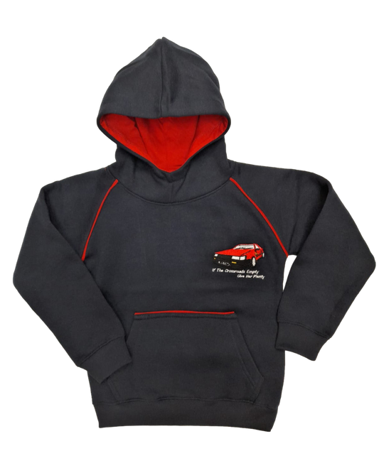 Kids Red Car Hoodie