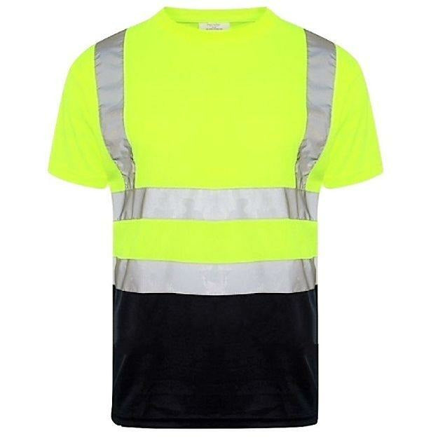 Two Tone Round Neck T-Shirt EN ISO 20471 - SuperStuff Workwear